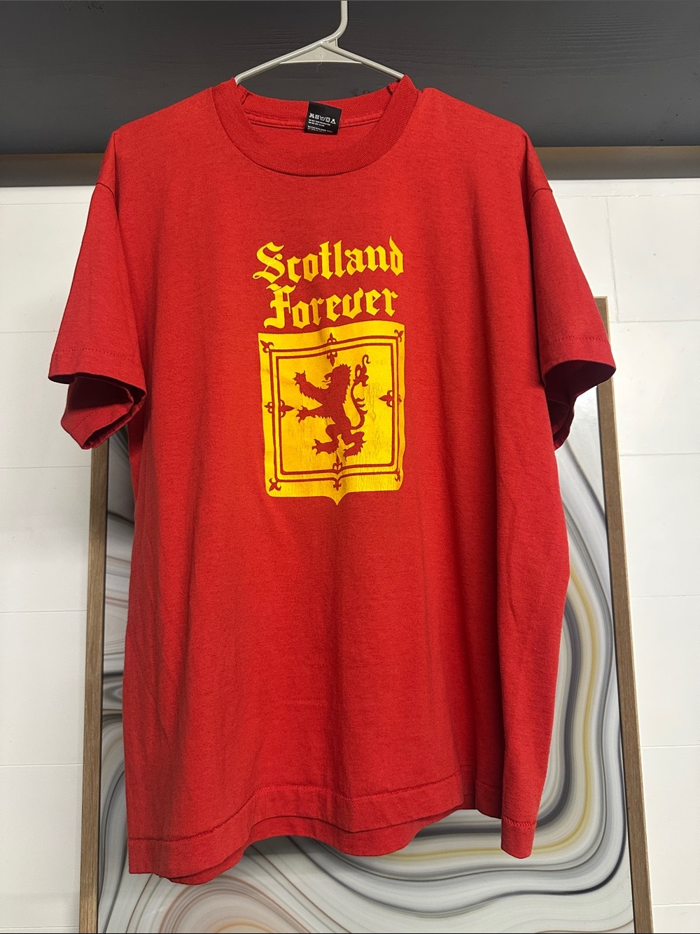 Vintage Single Stitch Scotland Forever Men’s XL 50/50 cotton poly blend